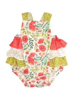 Haute Baby | Poppy Garden Sunsuit